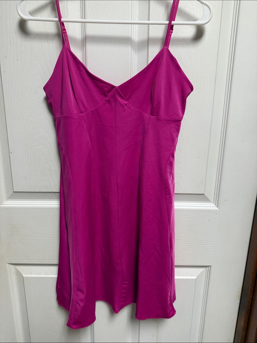 Oh Polly Hot Pink Strapless Slip Dress